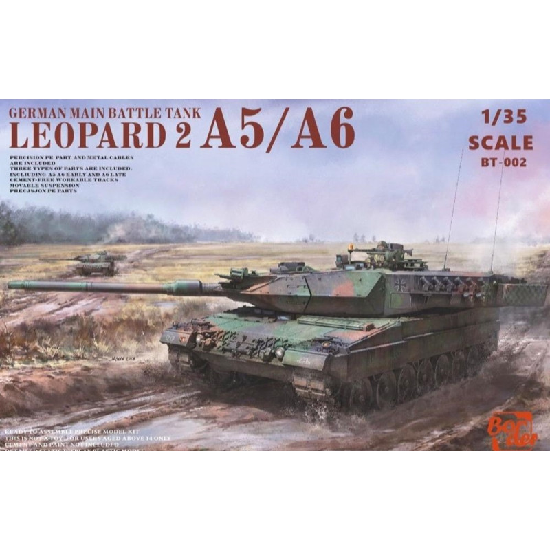 Border Maquette Leopard 2 A5/A6 1:35 référence BT-002