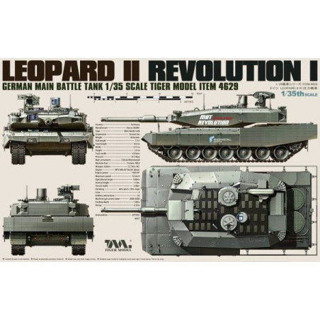 Tiger Model Maquette Leopard 2 Revolution 1 1:35 référence 4629