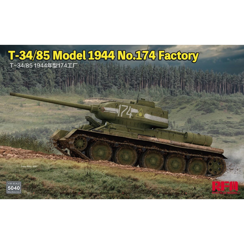 Ryefield Model Maquette T-34/85 (1945) N°174 Factory 1:35 référence 5040