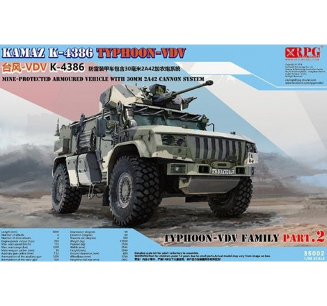 RPG Model Maquette Kamaz K-4386 Typhoon-VDV référence 35002