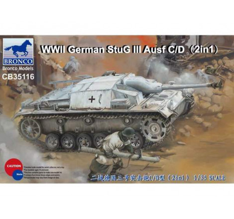 Bronco Maquette Stug III Ausf.C/D (2en1) 1:35 référence CB35116