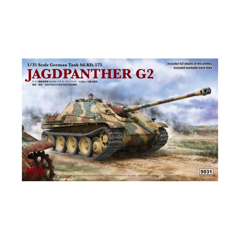 Ryefield Model Maquette Jagdpanther G2 1:35 référence 5031