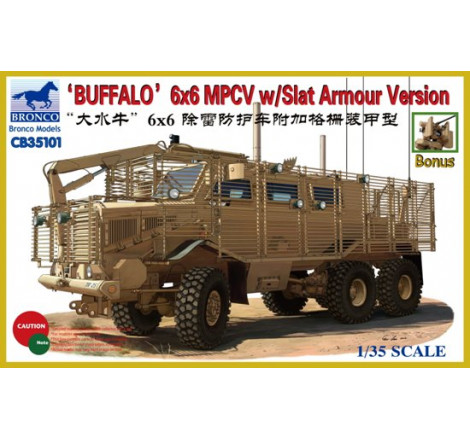 Bronco Maquette Buffalo 6x6 MPCV Slat Armour Version 1:35 référence CB35101