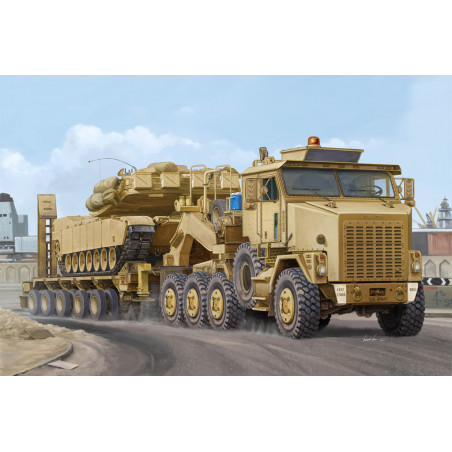 Hobby Boss Maquette M1070 Truck Tractor & M1000 Heavy Equipment Transporter Semi-trailer 1:35 référence 85502