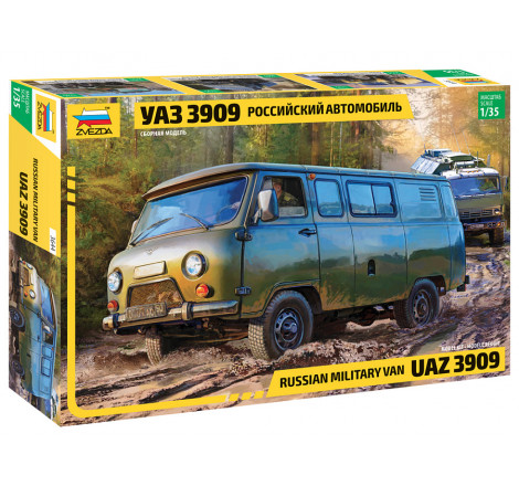 Zvezda Maquette Russian Military Van UAZ-3909 1:35 référence 3644