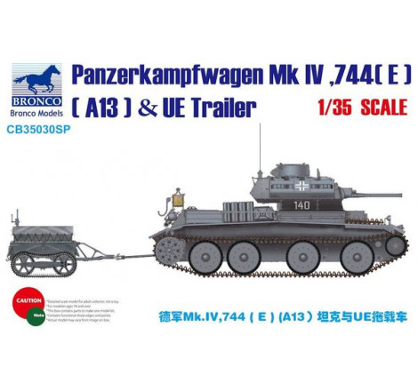 Bronco Maquette Panzer IV + fuel tank trailer 1:35 référence CB35030SP