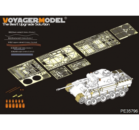 Upgrade Voyager Model WW2 German Panther D 1:35 PE35796