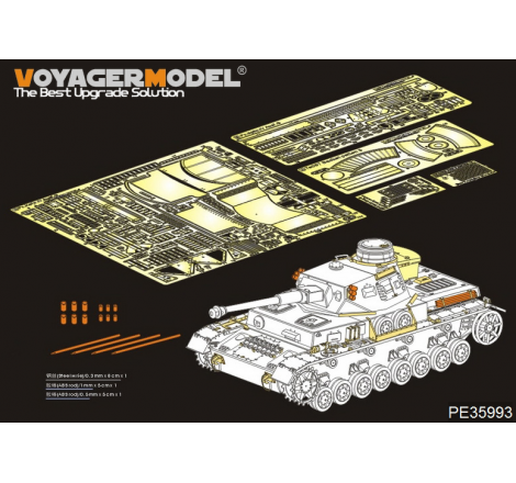 Kit upgrade Voyager Model WW2 German Panzer IV Ausf.G 1:35