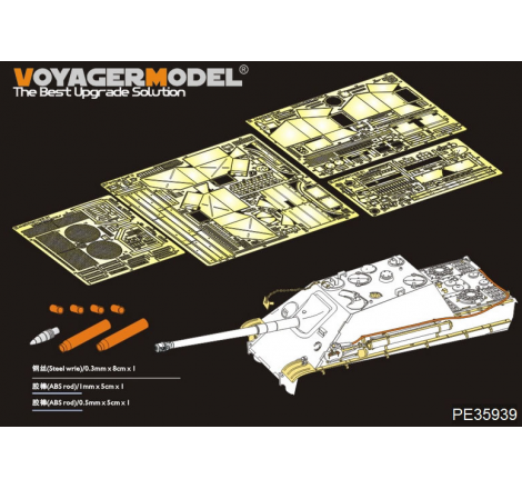 Kit upgrade Voyager Model WW2 German Jagdpanther G1 1:35 référence PE35939