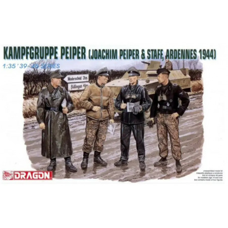 Dragon Maquette Kampfgruppe Peiper (Joachim Peiper & staff, Ardennes 1944) 1:35 référence 6088