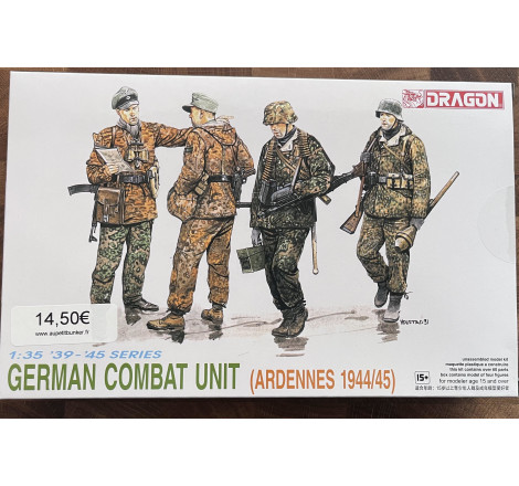 Dragon Maquette German Combat Unit (Ardennes 1944/45) 1:35 référence 6002