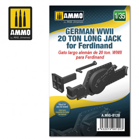 German WWII 20Ton Jack Ammo pour char Ferdinand MIG-8120