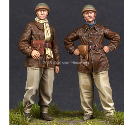 Alpine figurine 35198 WW2 French Tank Crew Set 1:35