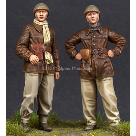 Alpine figurine 35198 WW2 French Tank Crew Set 1:35