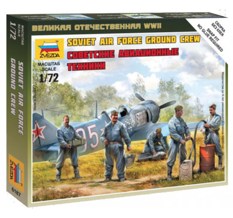 Maquette Zvezda - Soviet Air Force Ground Crew 1:72 référence 6187