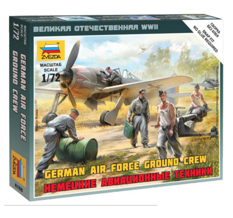 Maquette Zvezda - German Air Force Ground Crew 1:72 référence 6188