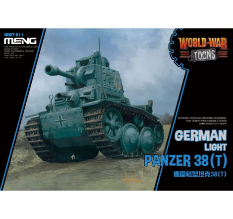 Maquette Meng World War Toons German Light Panzer 38(T) référence WWT-011