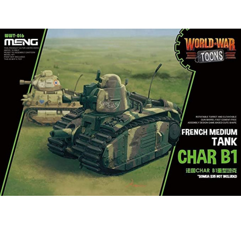 Maquette Meng World War Toons French Heavy Tank char B1 référence WWT-016