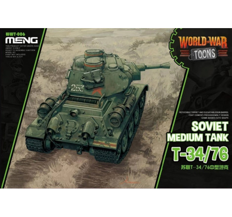 Maquette Meng World War Toons Soviet Medium Tank T-34/76 référence WWT-006