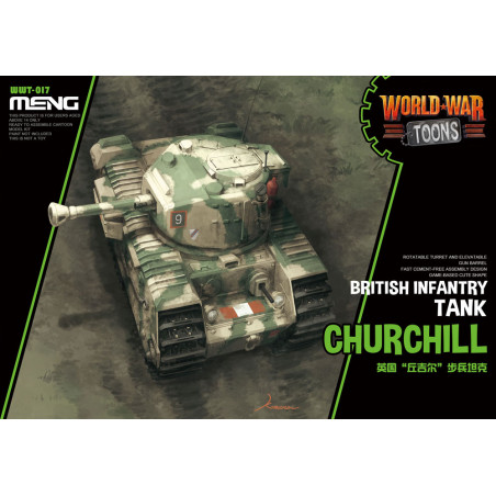 Maquette Meng World War Toons British Infantry Tank Churchill référence WWT-017