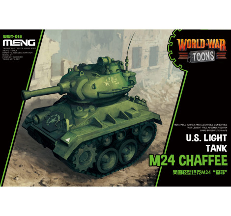 Maquette Meng World War Toons US Light Tank M24 Chaffee référence WWT-018