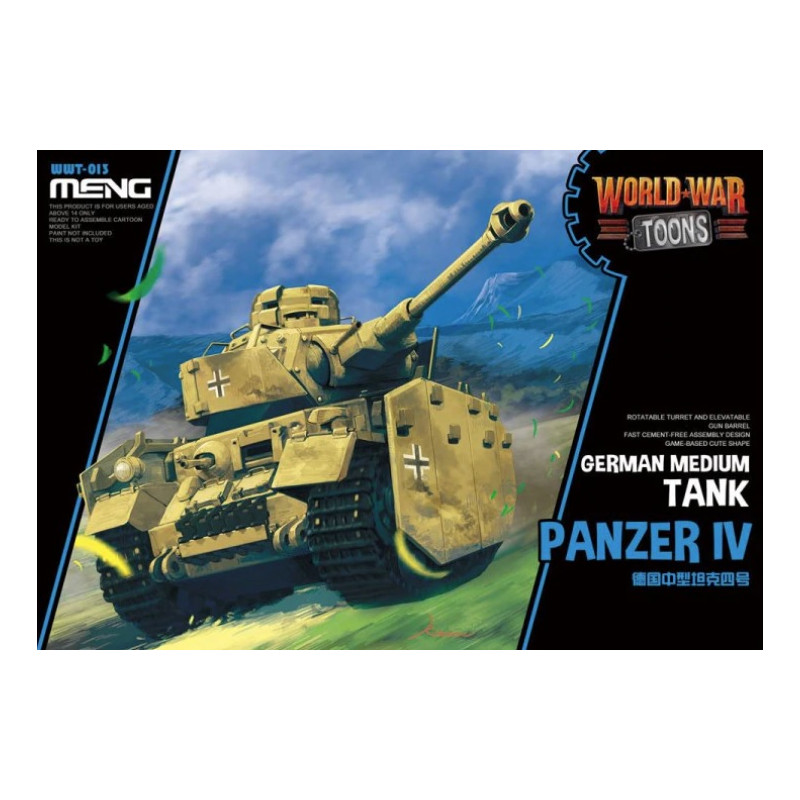 Maquette Meng World War Toons German Medium Tank Panzer IV référence WWT-013