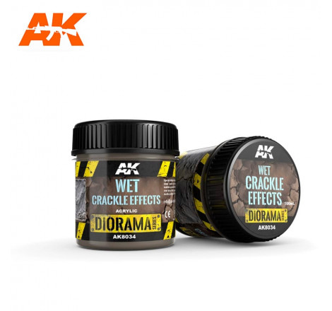 Wet crackle effects Acrylic AK référence AK8034