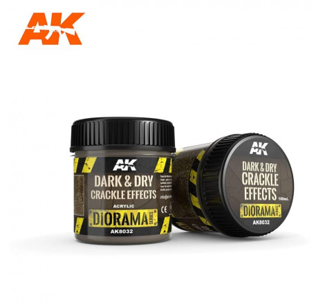 Dark & Dry Crackle Effects Acrylic AK référence AK8032