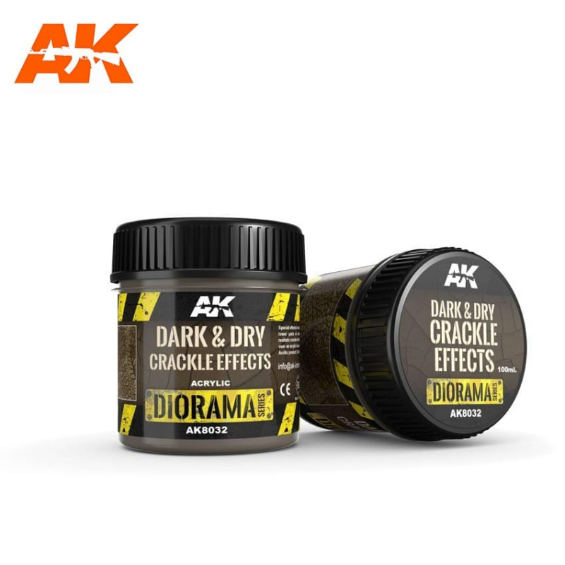 AK® Diorama Series Dark & Dry Crackle Effects référence AK8032