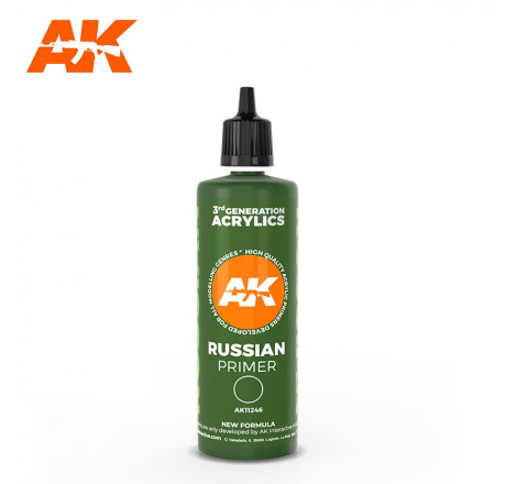 AK® Russian Green primer 100 ml référence AK11246