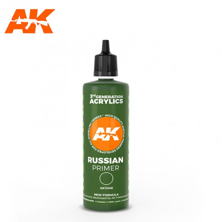 AK® Russian Green primer 100 ml référence AK11246