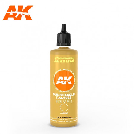 AK® Dunkelgelb RAL7028 primer 100 ml référence AK11245