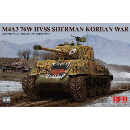 Ryefield Model Maquette M4A3 76W HVSS Sherman (Guerre de Corée) 1:35 référence 5049