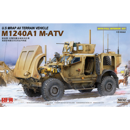 Ryefield Model Maquette M1240A1M-ATV US MRAP véhicule tout-terrain 1:35 référence 5032