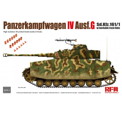 Ryefield Model Maquette Panzerkampfwagen IV Ausf.G 1:35 référence 5053