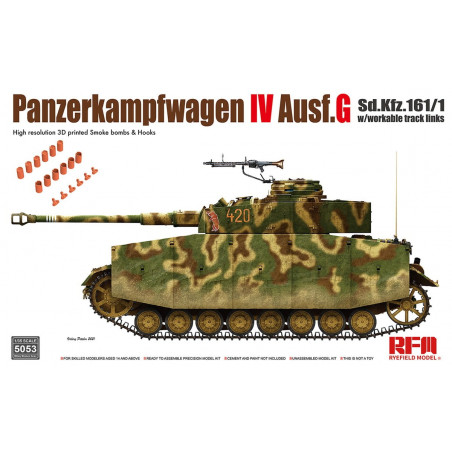 Ryefield Model Maquette Panzerkampfwagen IV Ausf.G 1:35 référence 5053