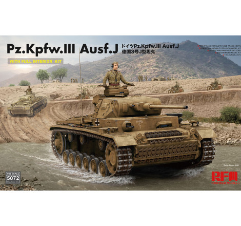 Ryefield Model Maquette Panzerkampfwagen III Ausf.J (kit intérieur complet) 1:35 référence 5072