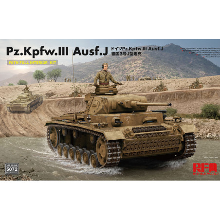 Ryefield Model Maquette Panzerkampfwagen III Ausf.J (kit intérieur complet) 1:35 référence 5072