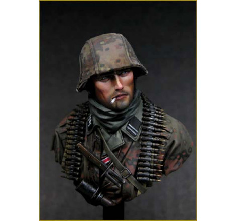 Buste Young Miniatures German Waffen SS, Ardennes 1944 1:10 référence YM1804