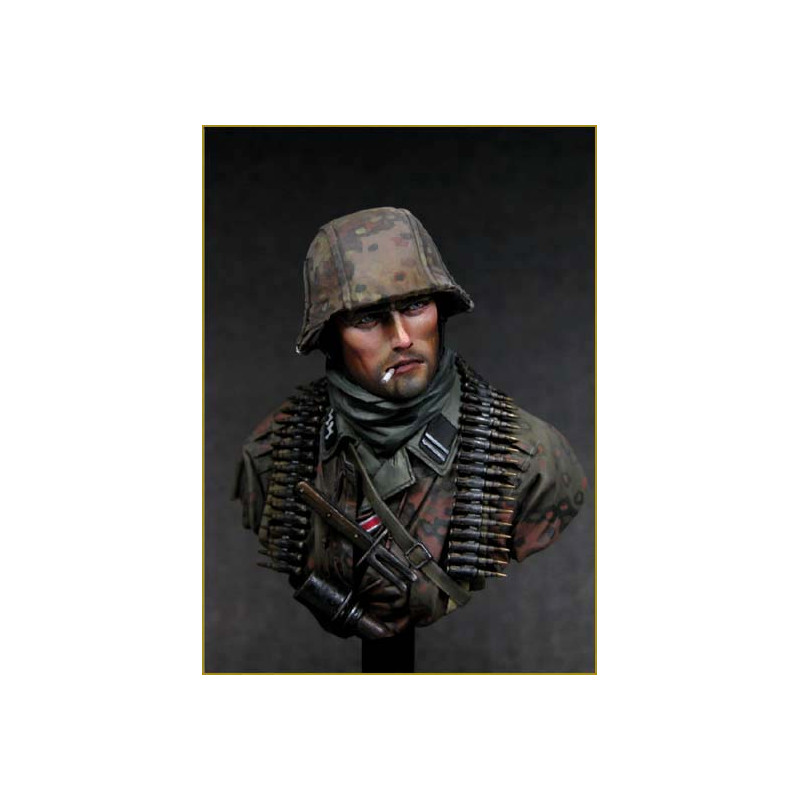Buste Young Miniatures German Waffen SS, Ardennes 1944 1:10 référence YM1804