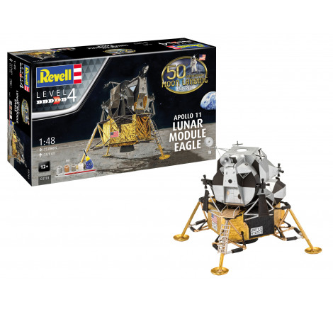 Maquette Revell Apollo 11Lunar Module Eagle 1:48 référence 03701