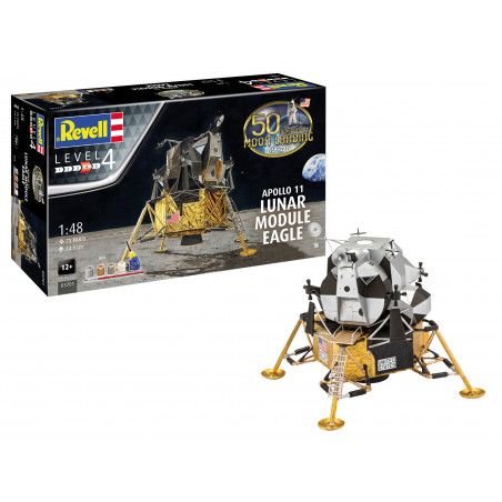 Maquette Revell Apollo 11Lunar Module Eagle 1:48 référence 03701