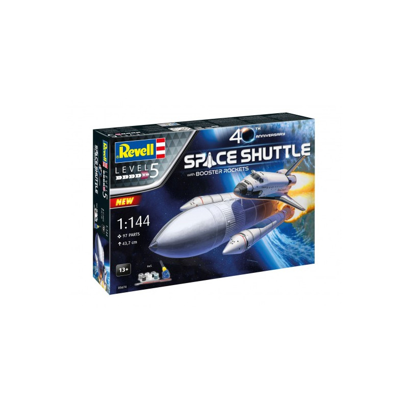 Maquette Revell  Space Shuttle + Booster Rocket (40éme anniversaire) 1:144 référence 05674