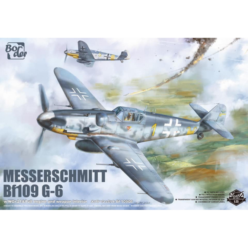 Pack Cadeau Maquette, Modèle Vintage, Peintures et Outils : BF109G