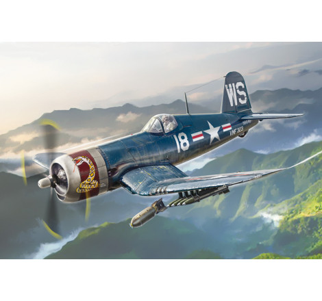 Maquette Italeri® Avion F4U-4 Corsair (guerre de Corée) 1:72 référence 1453