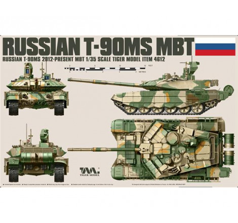 Tiger Model Maquette Russian T-90MS MBT 1:35 référence 4612