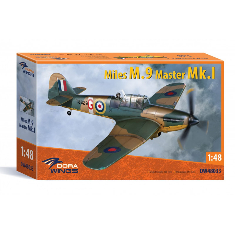 Maquette Dora Wings Miles M.9 Master MK1 1:48 référene DW48033