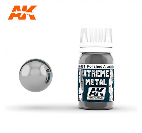 AK interactive Xtreme Metal AK481 Polished Aluminium 30 ml