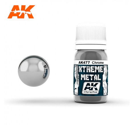 AK interactive Xtreme Metal AK477 Chrome 30 ml