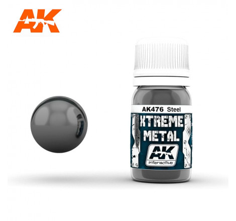 AK interactive Xtreme Metal AK476 Steel 30 ml